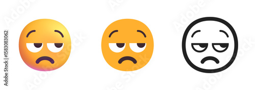 Disappointed But Relieved Face Icon
