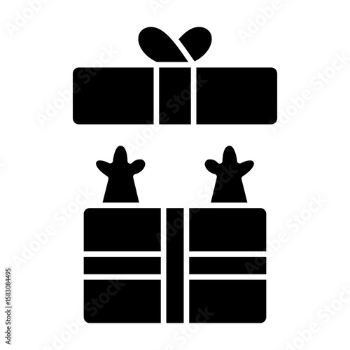Cat with Gift Glyph