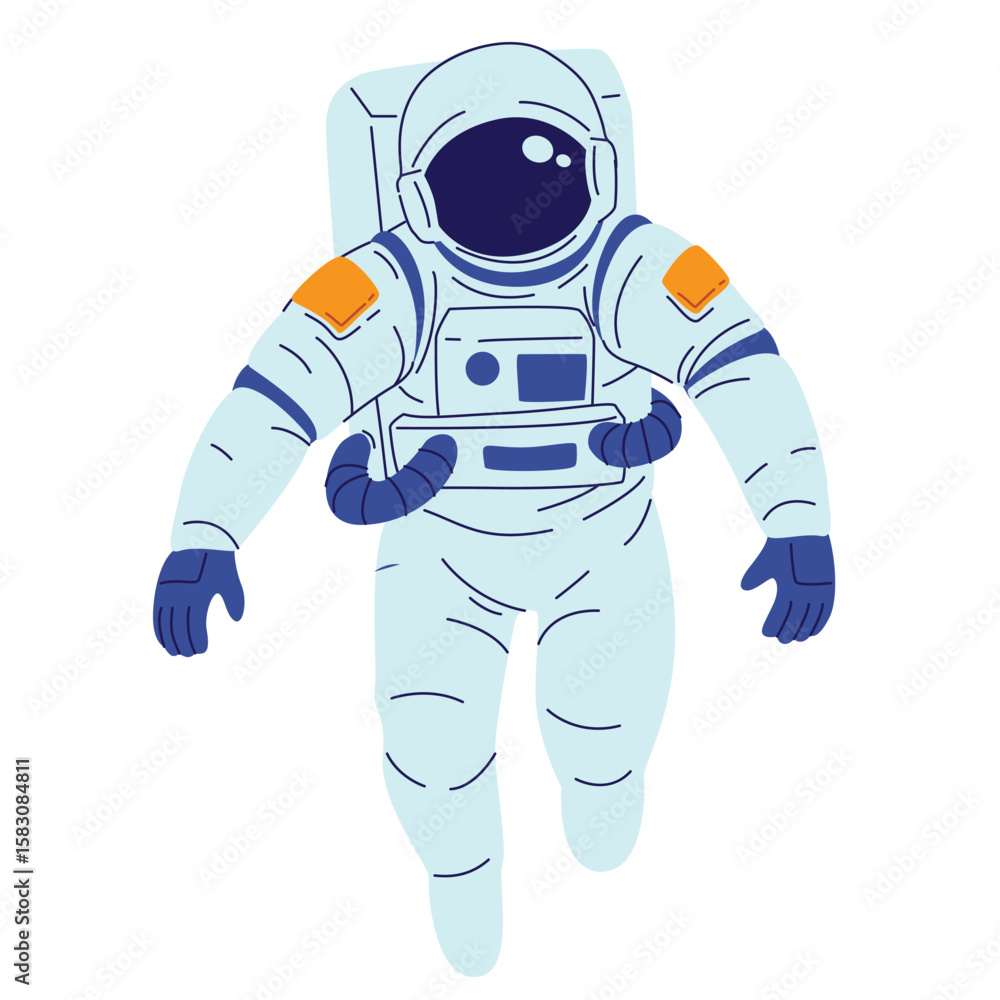 set of an Astronaut Character Cartoon Illustration set of an Astronaut Character Cartoon Illustration