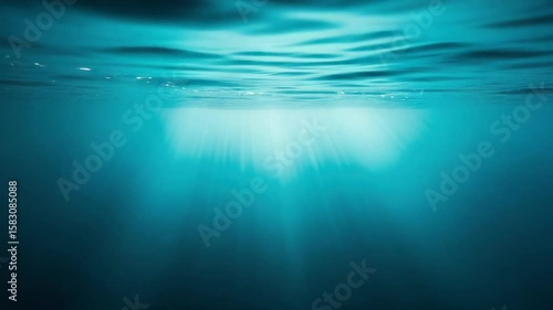 Sunlight through turquoise water