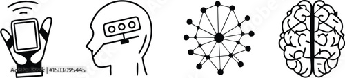 Artificial Intelligence Concept Icons