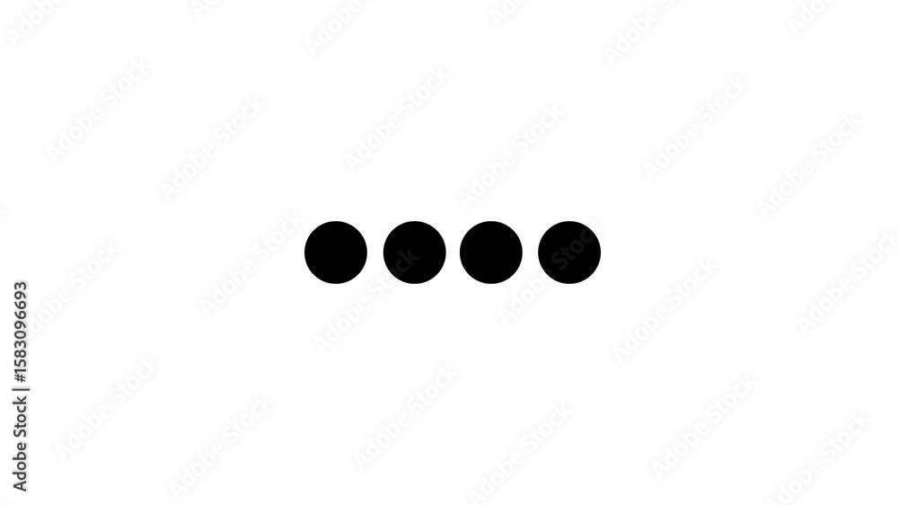 Waiting process loading dots upload or download animation icon on white background. Waiting process loading dots upload or download animation icon on white background.