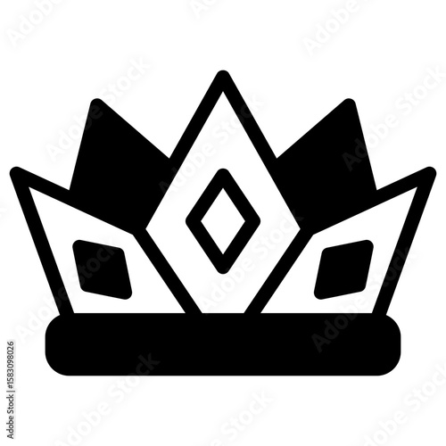 Princess Crown Solid Black