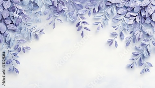 Pastel Lilac Floral Background with Delicate Petals and Subtle Shadows for a Minimalist Design