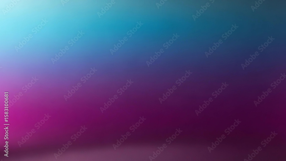 Fototapeta premium Vibrant Teal and Purple Gradient Background: Abstract Blurred Texture for Design Projects