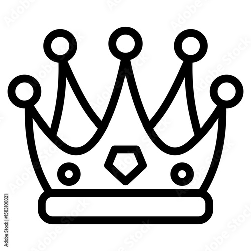 Prince Crown Lineart