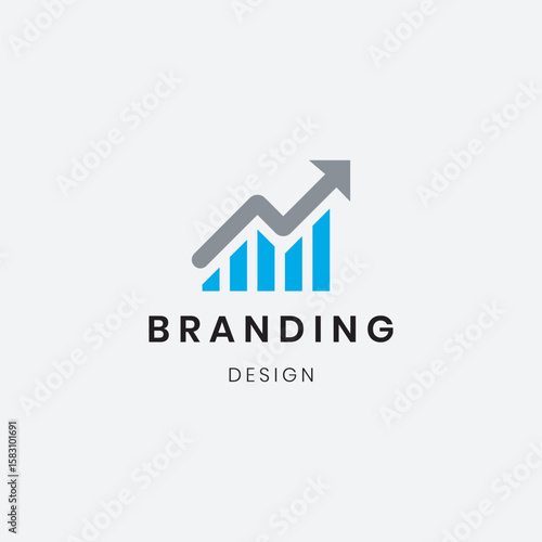 Free Download Business graph with arrow design template - GFXLoad