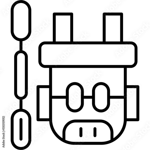 Trekker Icon Vector Element