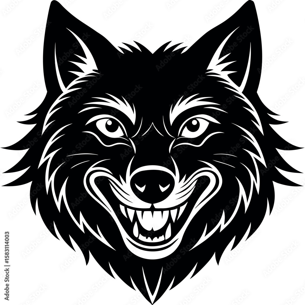 Fototapeta premium Wolf vector illustration. 