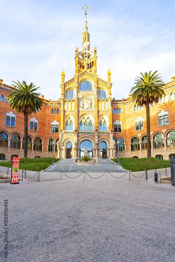 Fototapeta premium Beautiful view of the Modernist Recinto de San Pau in Barcelona