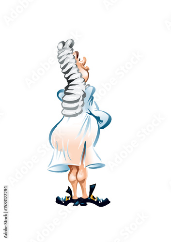 Illustration for the fairy tale by Hans Christian Andersen: The Emperor’s New Clothes