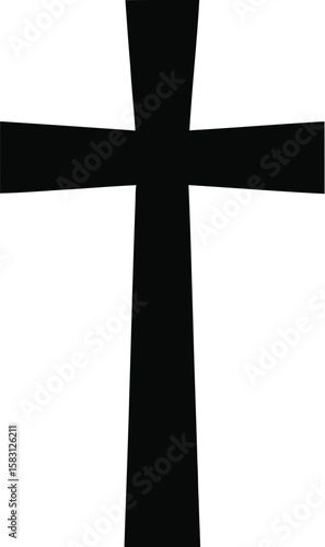 Black Christian cross, a potent symbol of faith, redemption, and hope