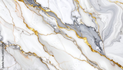 Liquid marble texture with gold veins, luxury background
