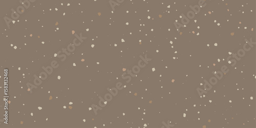 Brown colored eggshell textured background with cream specks. Seamless pattern, terrazzo cover for textiles, wallpapers, wrapping paper, backdrop, fabric.