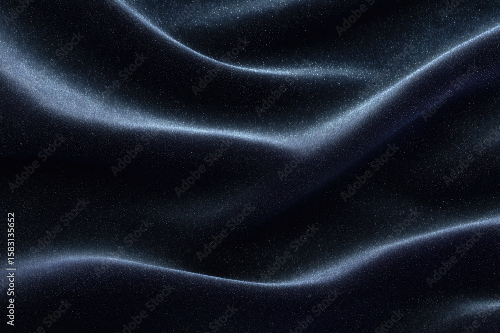 Obraz premium Luxurious Black Velvet Fabric Texture with Rich Deep Color and Smooth Surface for Premium Design Backgrounds and Luxury Branding Presentation Templates