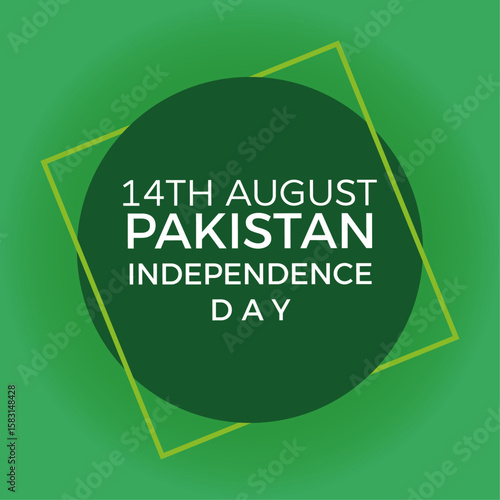 Pakistan Independence Day vector banner poster design template. 14 august background design. Pakistan background. happy independence Day background. 