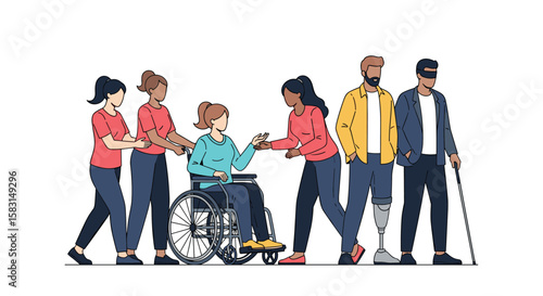 Celebrating diversity inclusion and equality among people with disabilities and their supporters