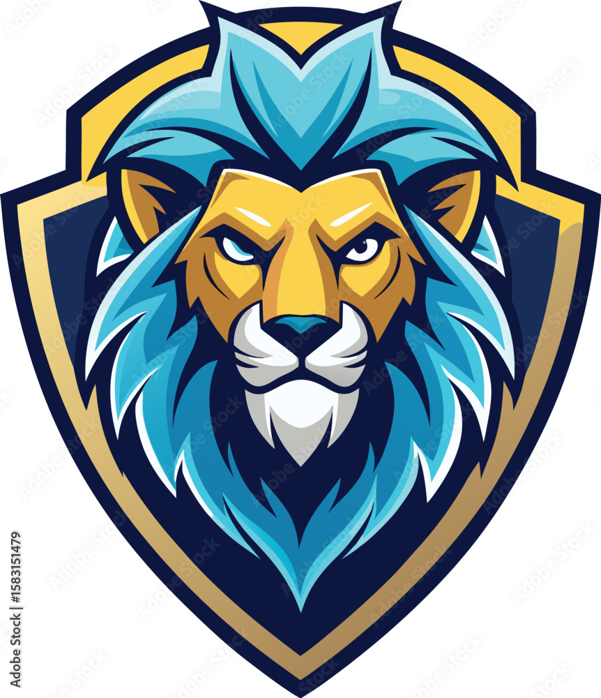 Obraz premium Lion Sports Logo, Vector