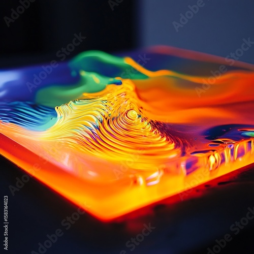 reaction changing thermo chromic surfaces thermal Color