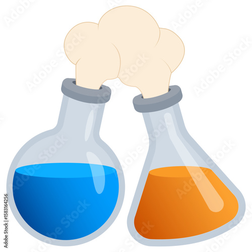 Chemical Reaction Flasks Icon