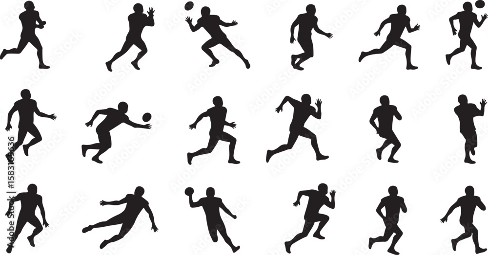 American Helmet football player, sporty vector American Helmet football player, sporty vector