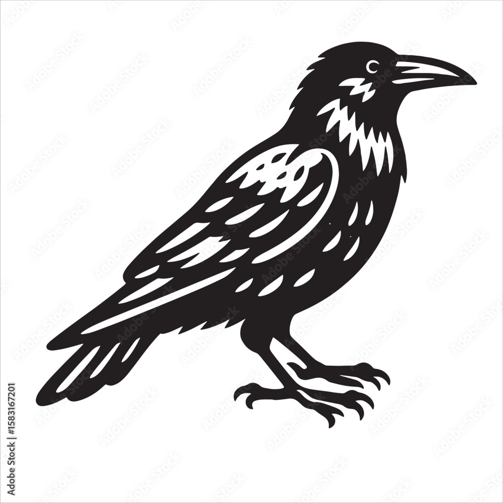 Obraz premium Crow svg 