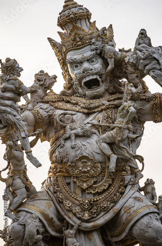 Statue of God fighting with...