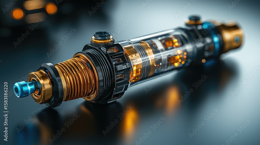 Obraz premium Advanced technological device with intricate inner workings.