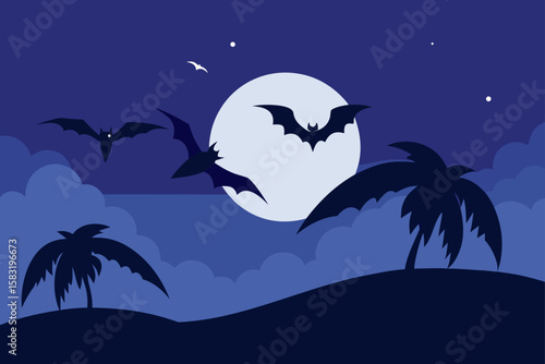 halloween night background
