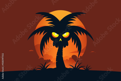 A glowing ghost in a creepy hallway suitable vector illustration