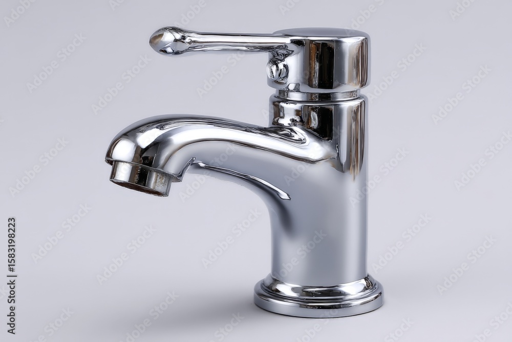 Modern chrome bathroom faucet featuring a sleek design and smooth handle for easy water flow control Modern chrome bathroom faucet featuring a sleek design and smooth handle for easy water flow control