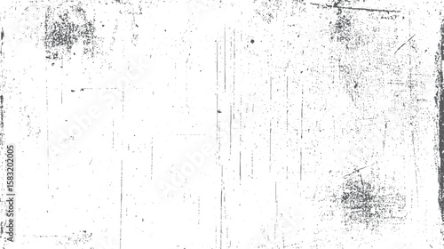 White grunge texture with vintage scratch and damage effects. Retro worn-out overlay background for aged paper or poster design.