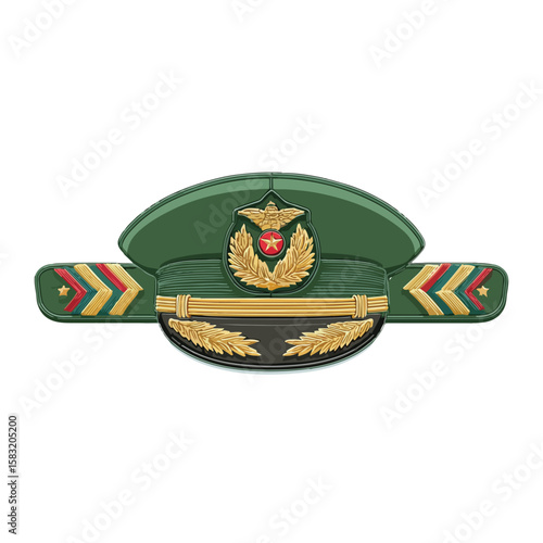 chief warrant officer rank isolated in White Backgroundd, chief warrant officer rank vector, Flat lay vector illustration