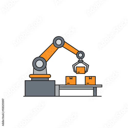 Pick‑and‑Place Arm Icon