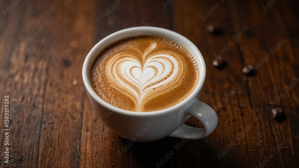 Fototapeta premium Coffee with Heart Art