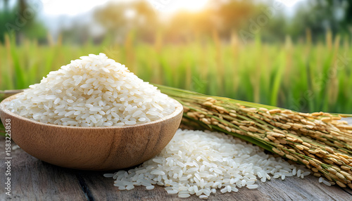 High-quality jasmine rice cultivated in Thailand's northeastern region