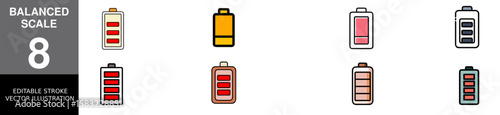 Battery Vector Icon Illustration