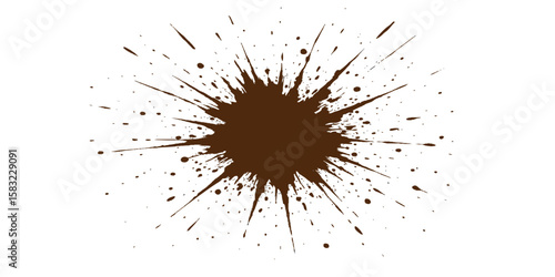 Black ink paint splash grunge splatter blot texture illustration