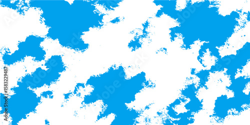 Abstract blue paint background illustrating a global map of continents for travel and business