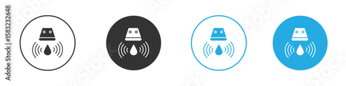 Water sensor icon, simple flat style, illustration, logo sign symbol pictogram template, for ui or ux.