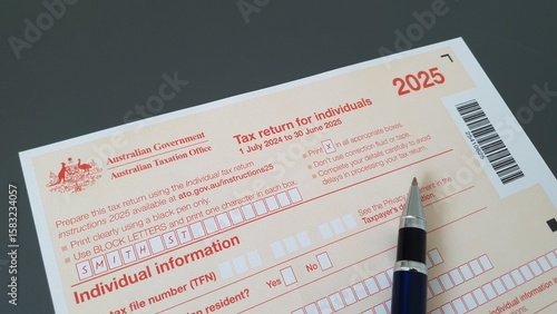 фотографія Australian tax form NAT 2541 Tax return for individuals for the year 2025