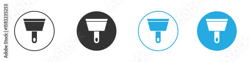 Putty knife icon, simple flat style, illustration, logo sign symbol pictogram template, for ui or ux.