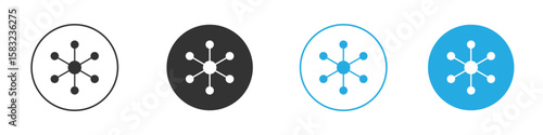 Multi channel icon, simple flat style, illustration, logo sign symbol pictogram template, for ui or ux.