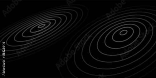 Seamless circular lines pattern radio wave background, radio wave illustration background.