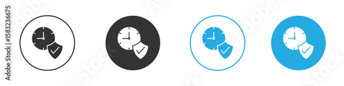 Long term icon, simple flat style, illustration, logo sign symbol pictogram template, for ui or ux.