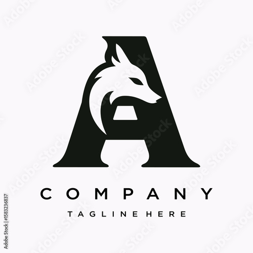 Letter A Fox Logo Designs