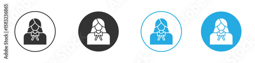 Lawyer icon, simple flat style, illustration, logo sign symbol pictogram template, for ui or ux.