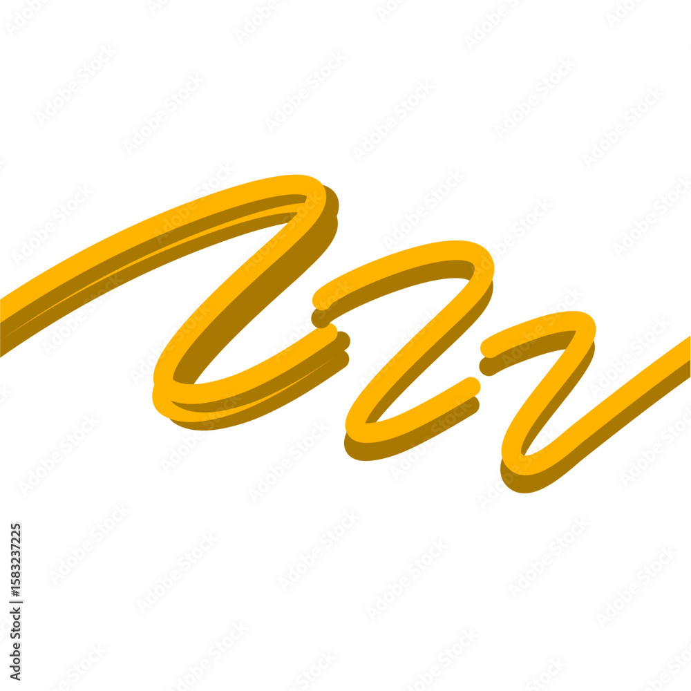 Naklejka premium Gold line divider 
