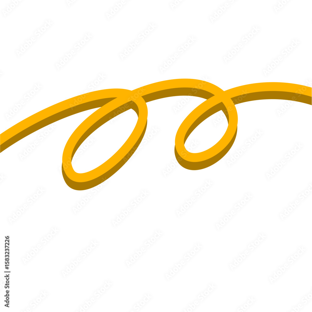 Naklejka premium Gold line divider 
