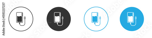 Intravenous icon, simple flat style, illustration, logo sign symbol pictogram template, for ui or ux.